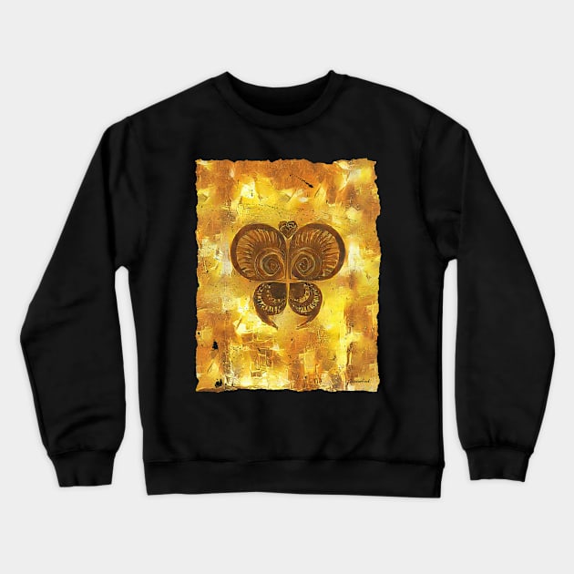 Tribal Butterfly Crewneck Sweatshirt by Tooniefied